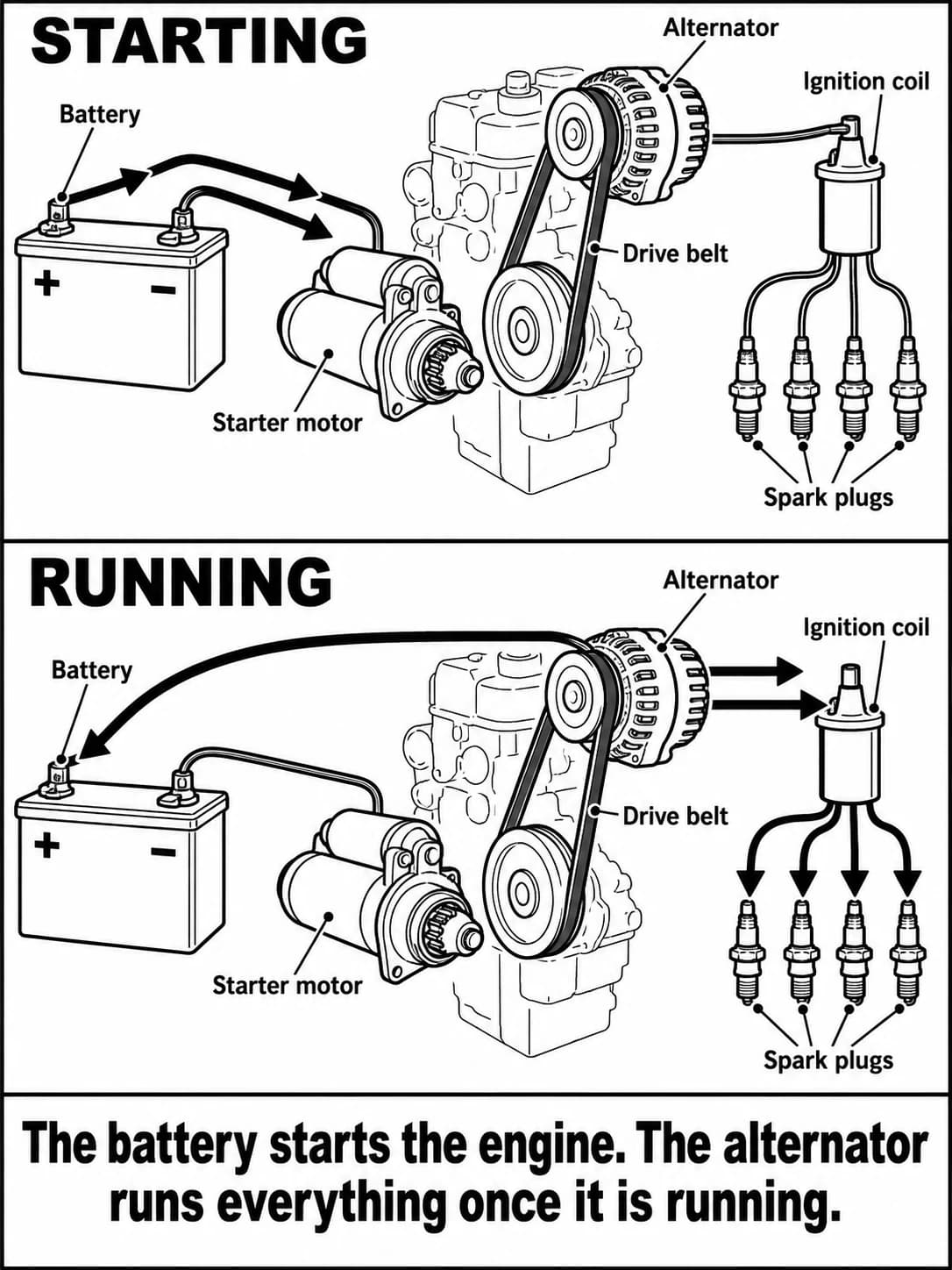 Compression Engine Diagram ASVAB Auto and Shop Information: Ignition and Electrical Systems ...