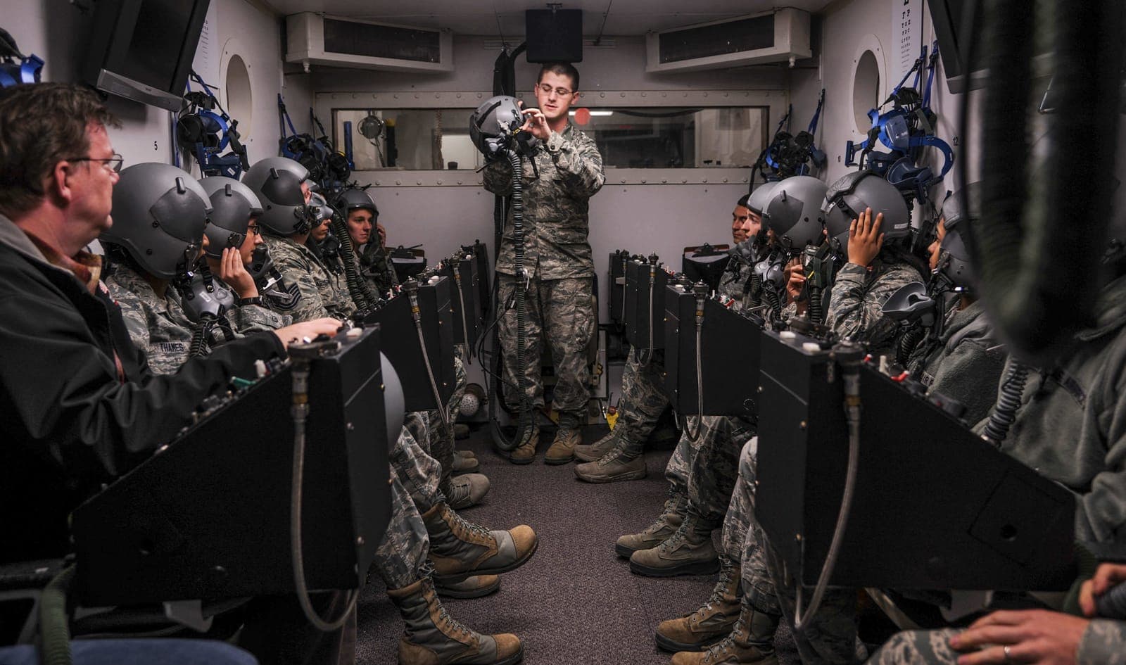 Aerospace Physiology (1H0X1) Airmen at work