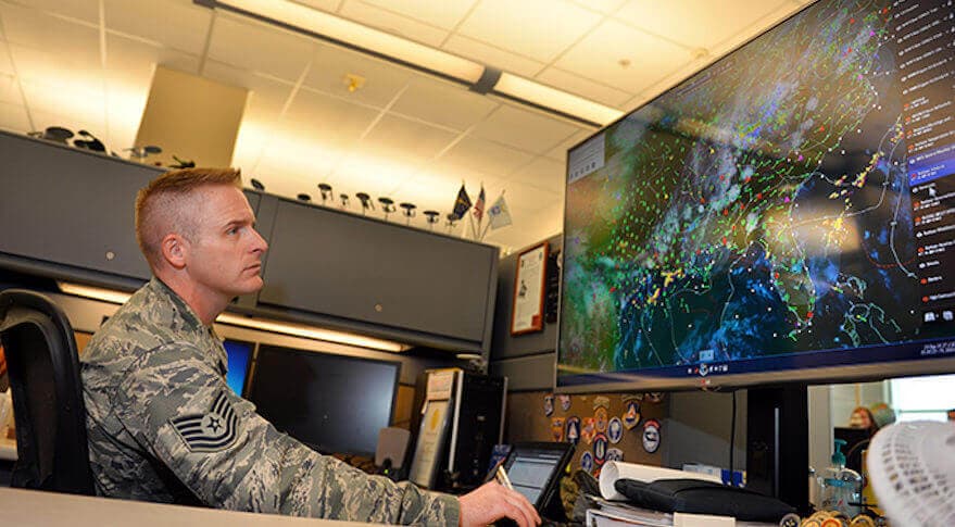 Weather (1W0X1) Airmen at work
