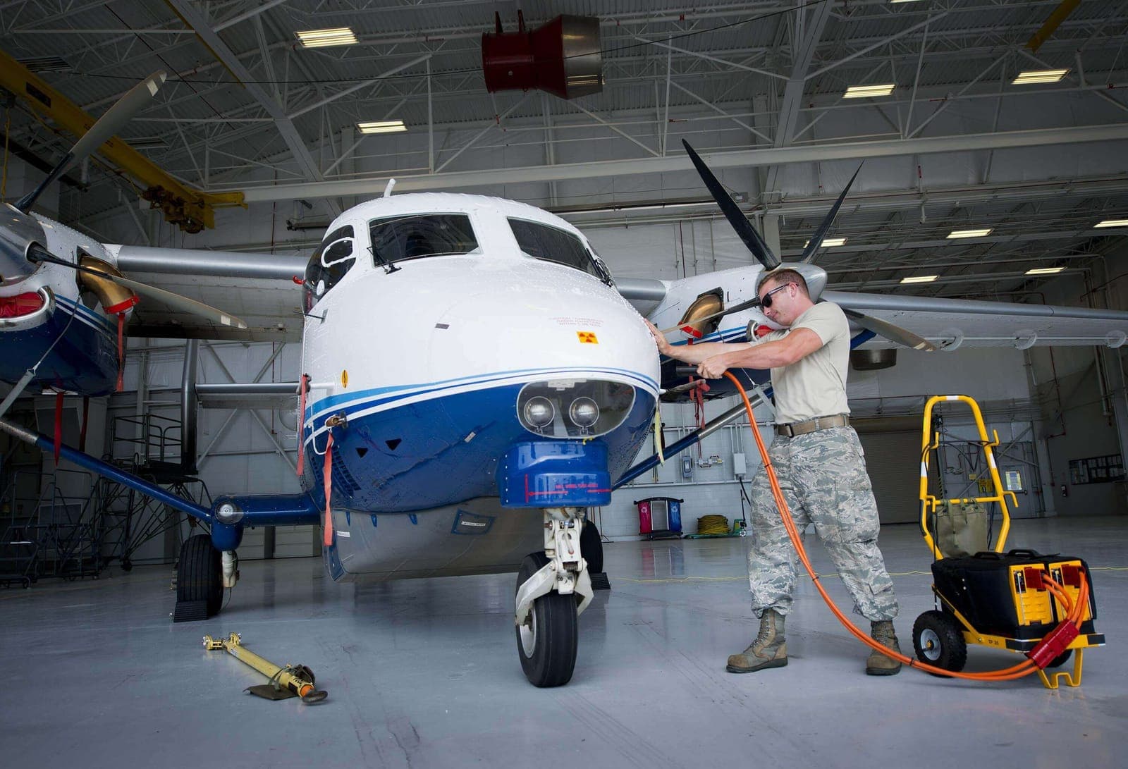 Airlift/Special Mission Aircraft Maintenance (2A5X1) Airmen at work
