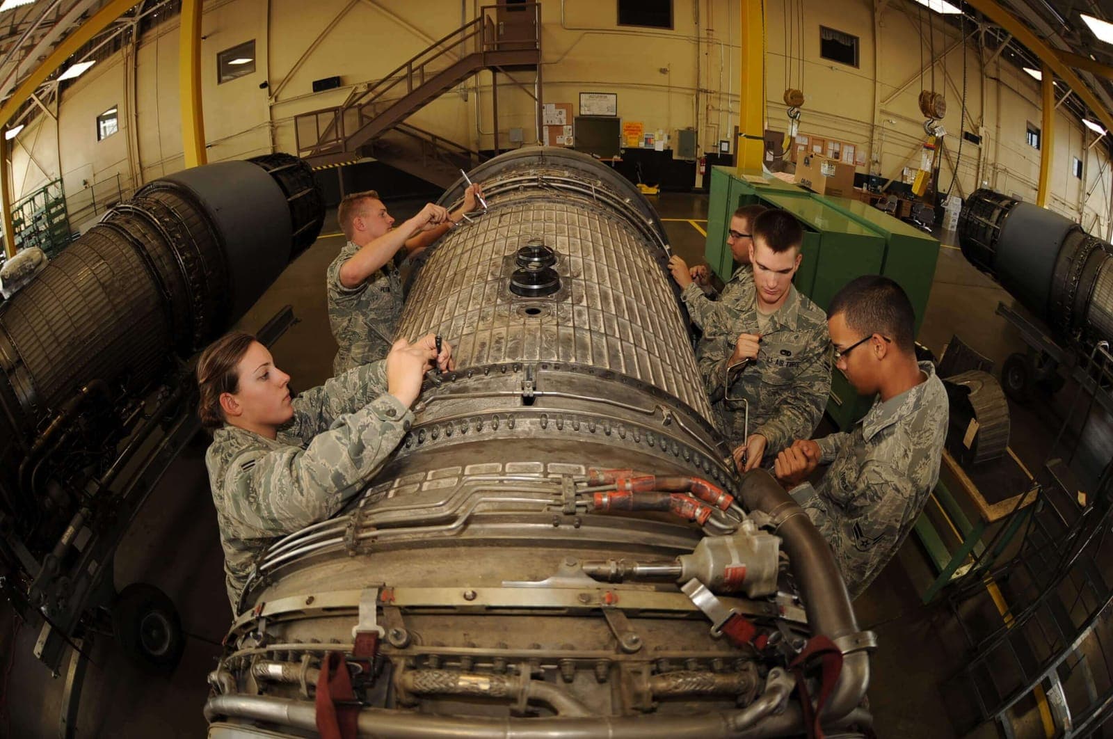 Aerospace Propulsion (2A6X1) Airmen at work