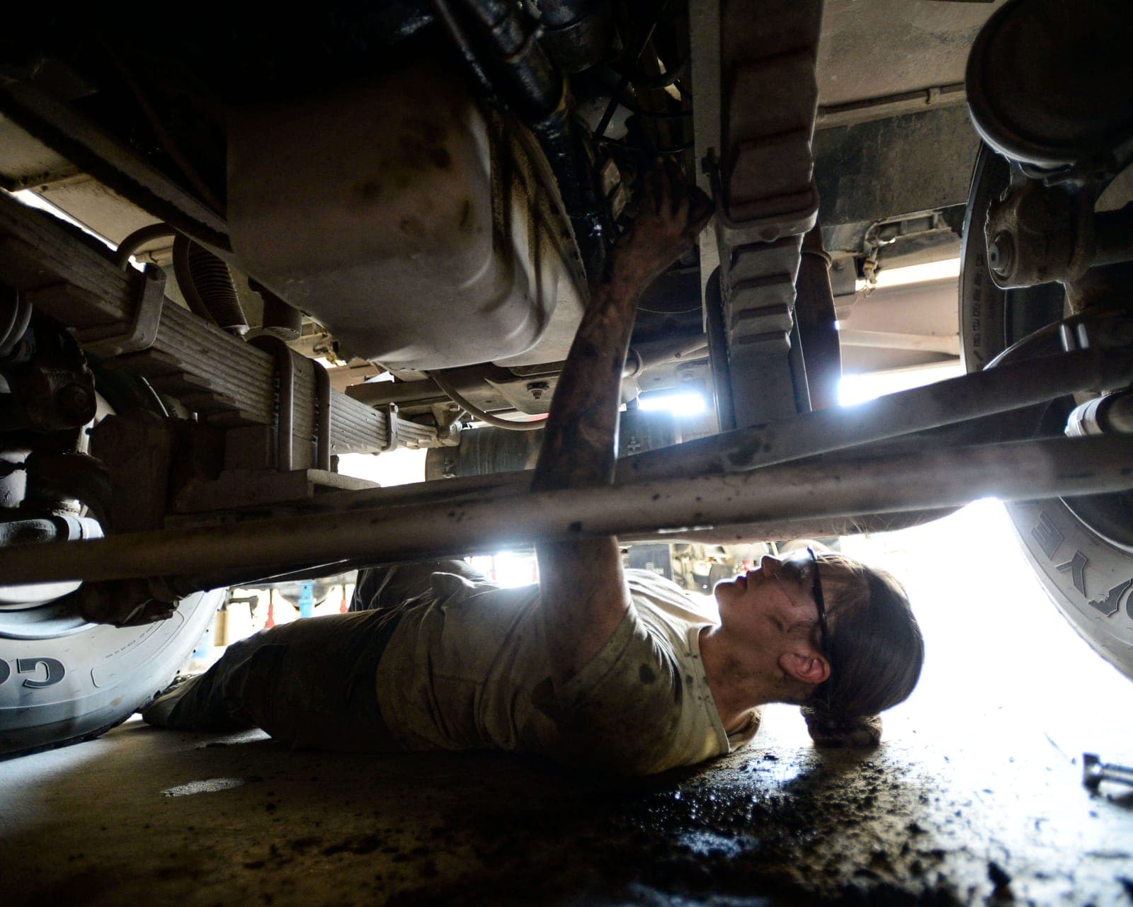 Mission Generation Vehicular Equipment Maintenance (2T3X1) Airmen at work
