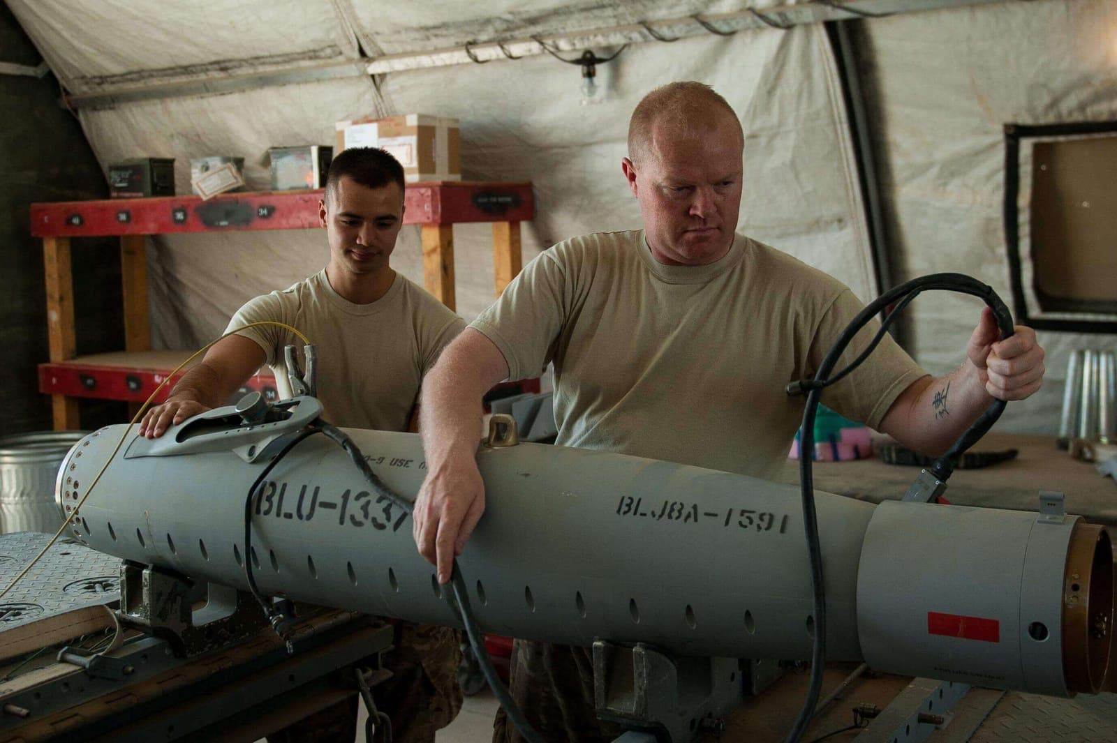 Munitions Systems (2W0X1) Airmen at work