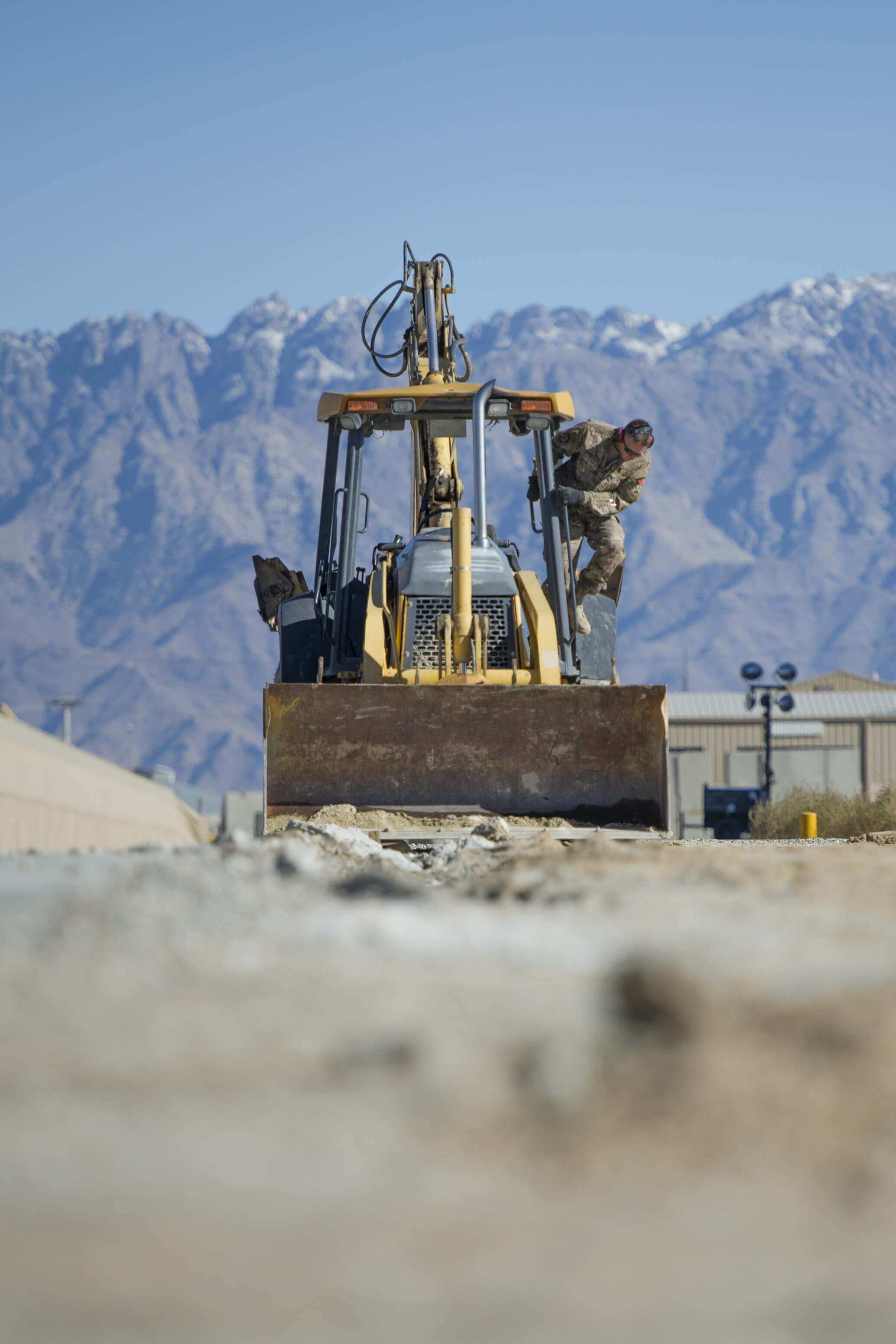 Pavements and Construction Equipment (3E2X1) Airmen at work