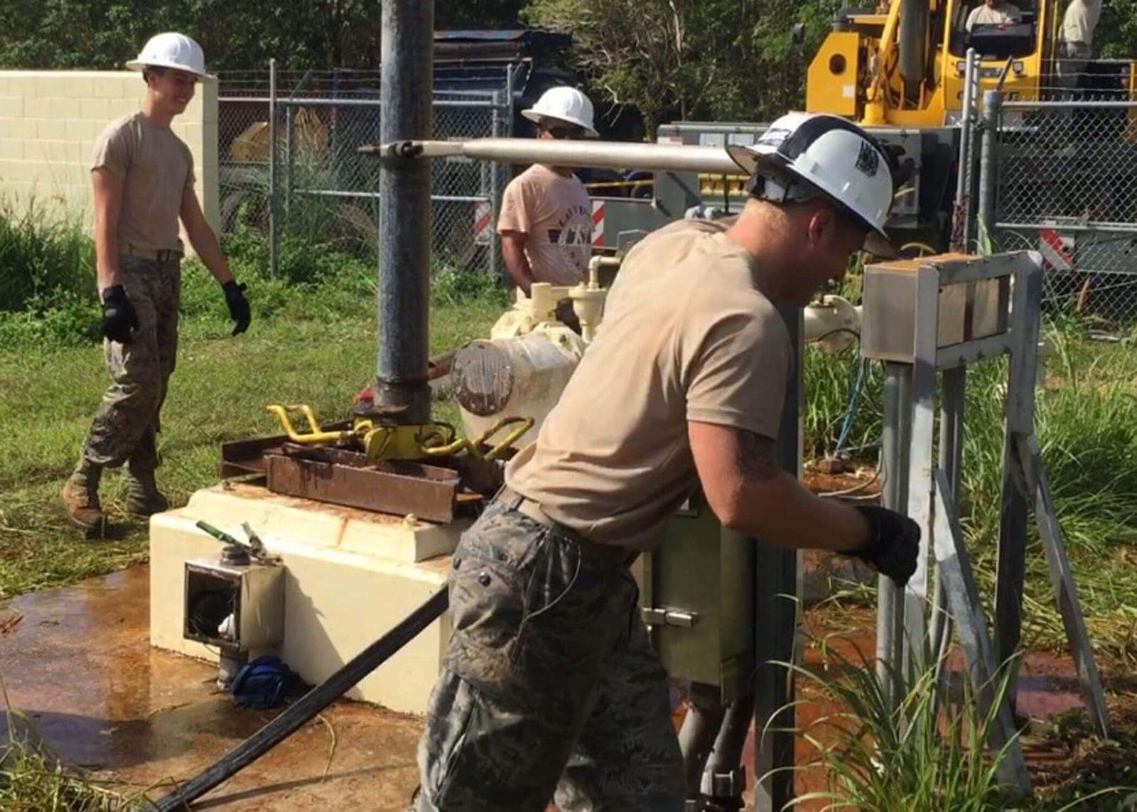 Water and Fuel Systems Maintenance (3E4X1) Airmen at work