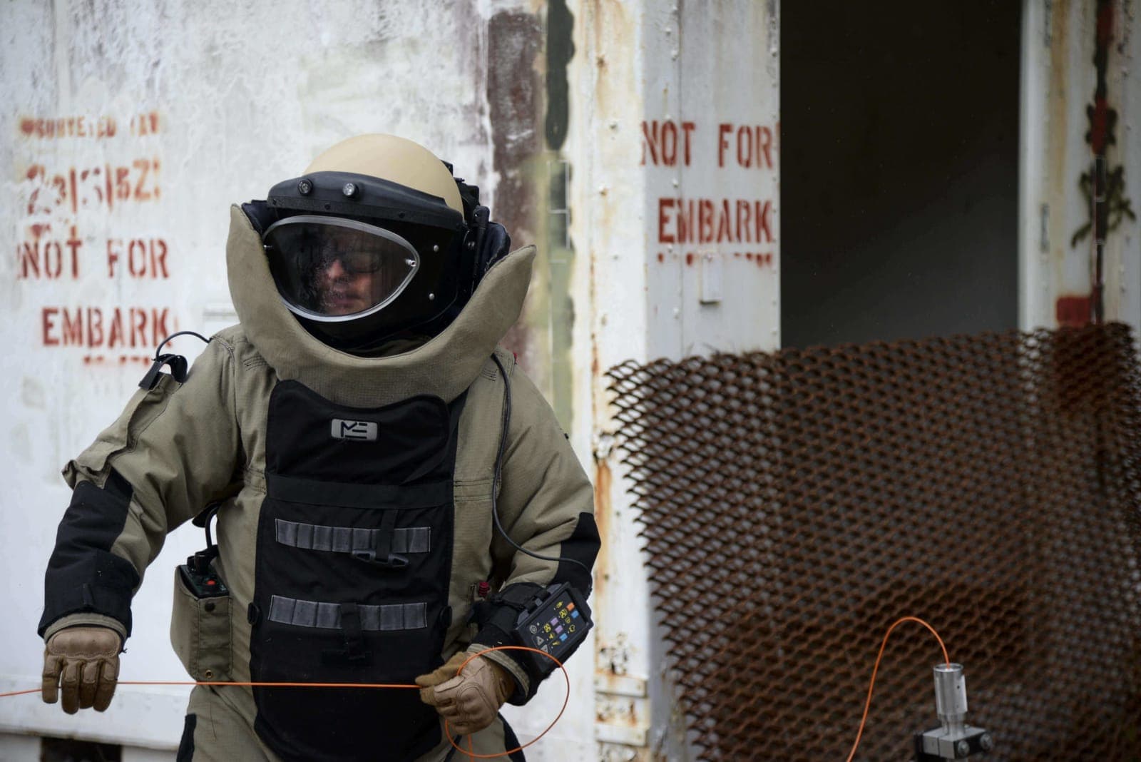 Explosive Ordnance Disposal (3E8X1) Airmen at work