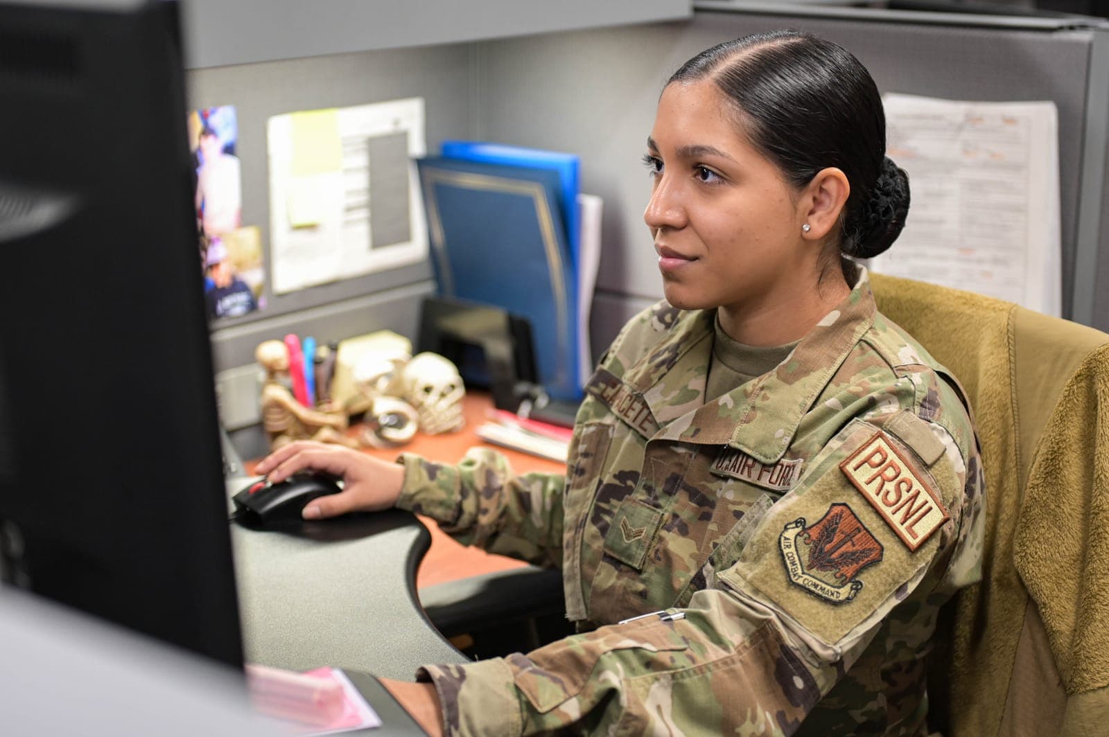 Human Resources and Administration (3F0X1) Airmen at work