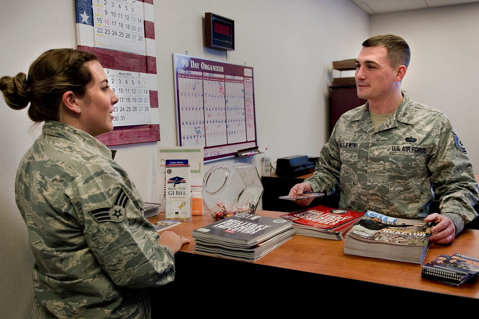 Education and Training (3F2X1) Airmen at work