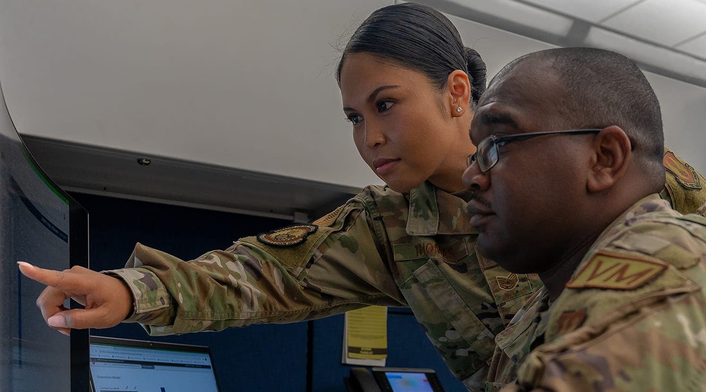 Talent Acquisition (3G0X1) Airmen at work