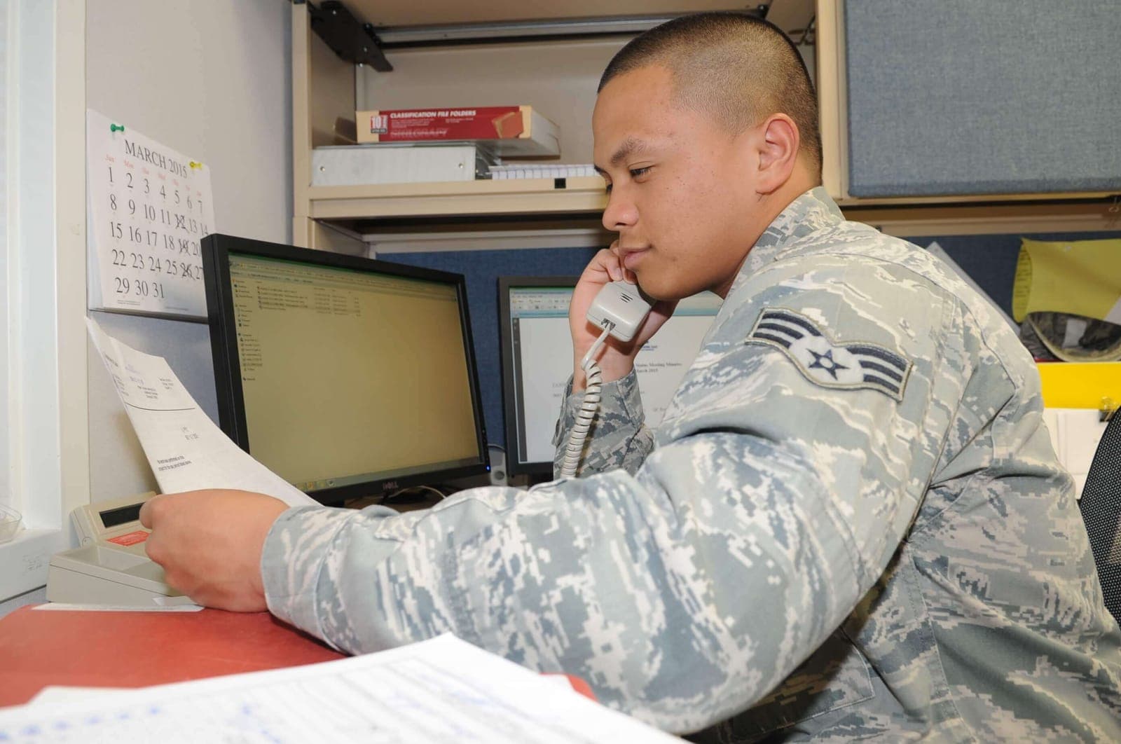 Contracting (6C0X1) Airmen at work