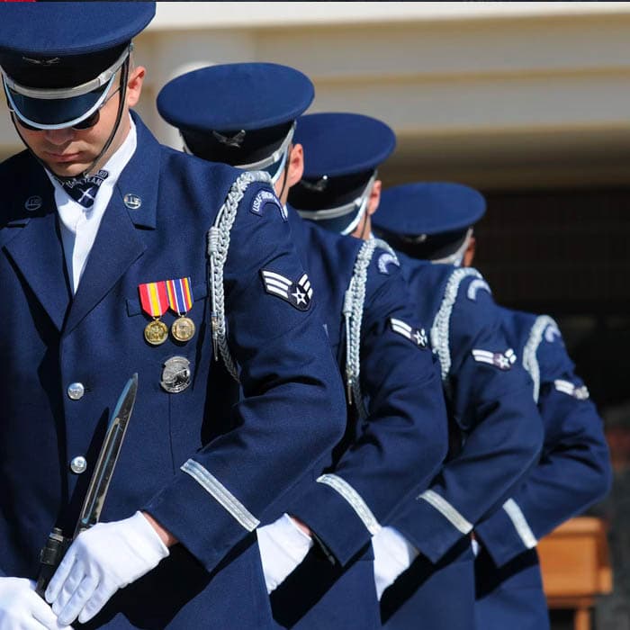 Base Honor Guard Program Manager (8G100) Airmen at work