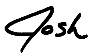 Josh Signature