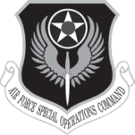 Air Force Special Operations Command (AFSOC) emblem — wings with central sword and stars