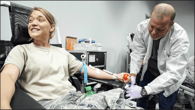 JBSA-Lackland Blood Donor Center photo / signage
