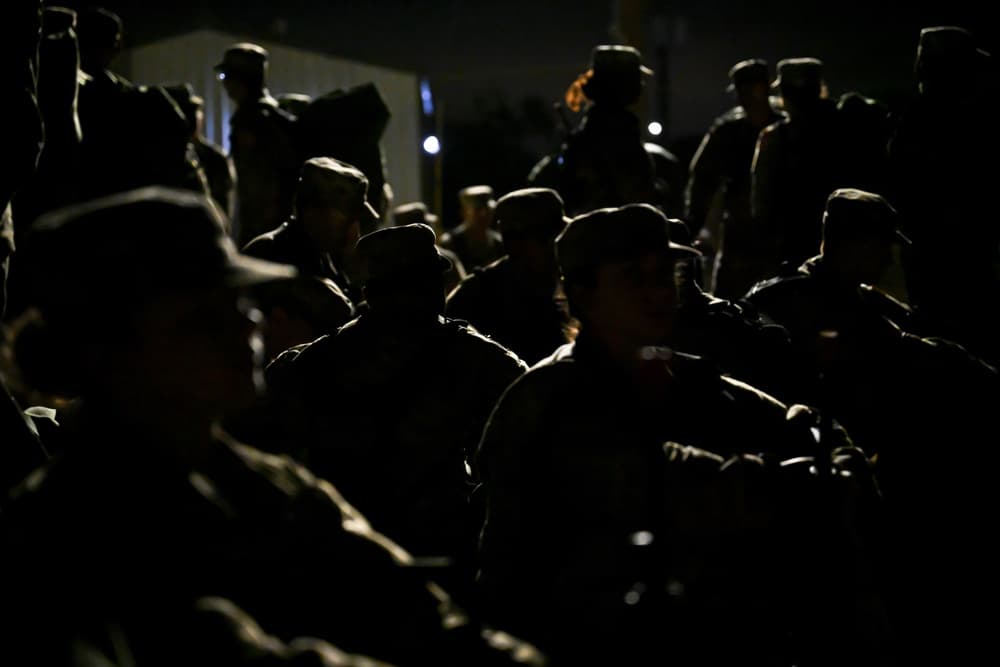 Air Force BMT trainees conducting field operations during PACER FORGE exercise