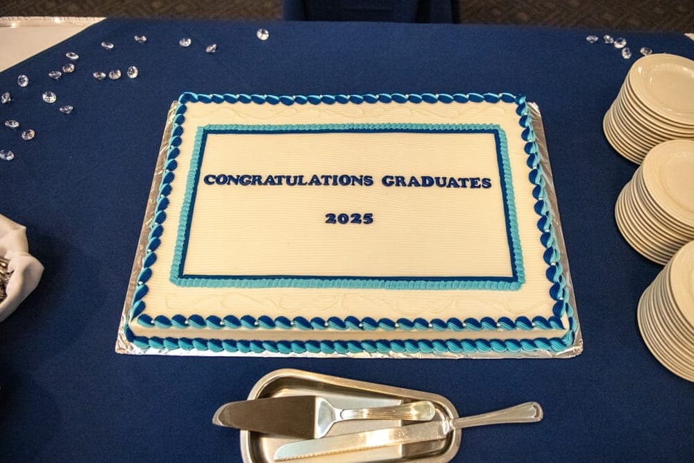 Airmen at a Community College of the Air Force graduation ceremony