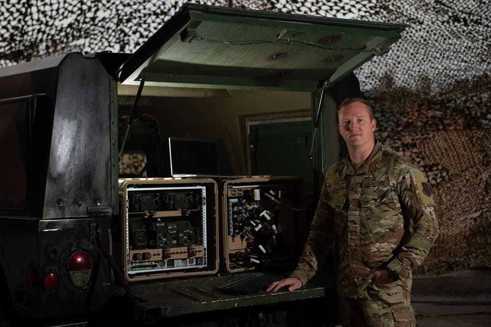 Full-time AGR technician working at a Guard or Reserve unit during the week