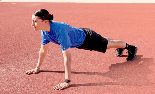 High plank / low plank — frame 1