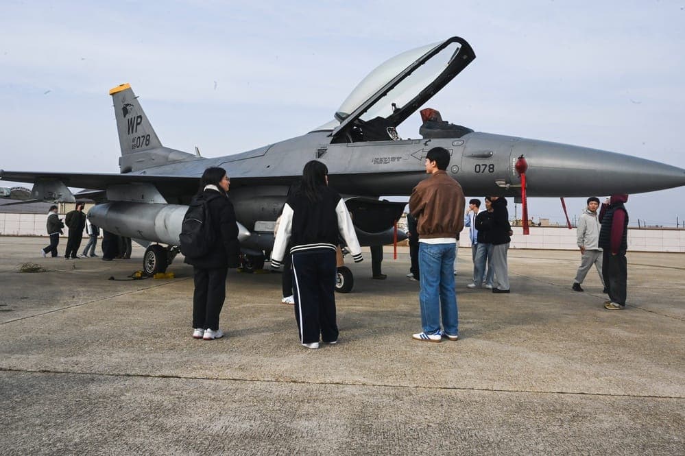 Airmen stationed at Kunsan Air Base, South Korea