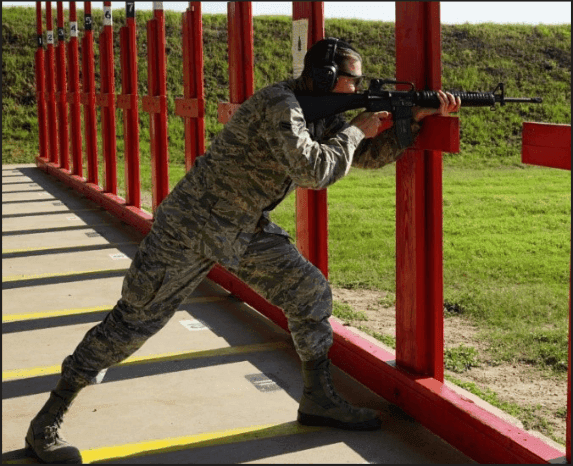 Fig — Over Barricade position