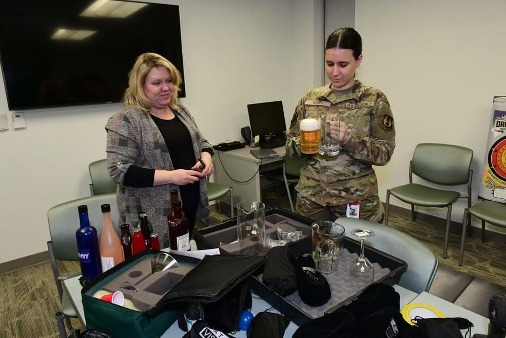 ADAPT program counselor in a clinical setting at an Air Force Military Treatment Facility