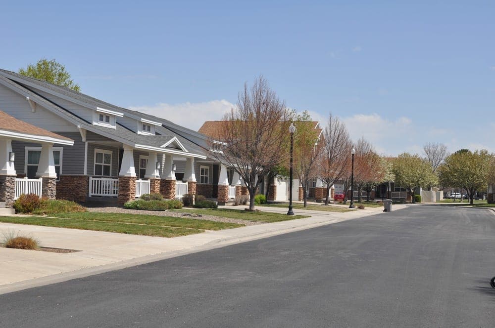 Airman with family at tech school base housing