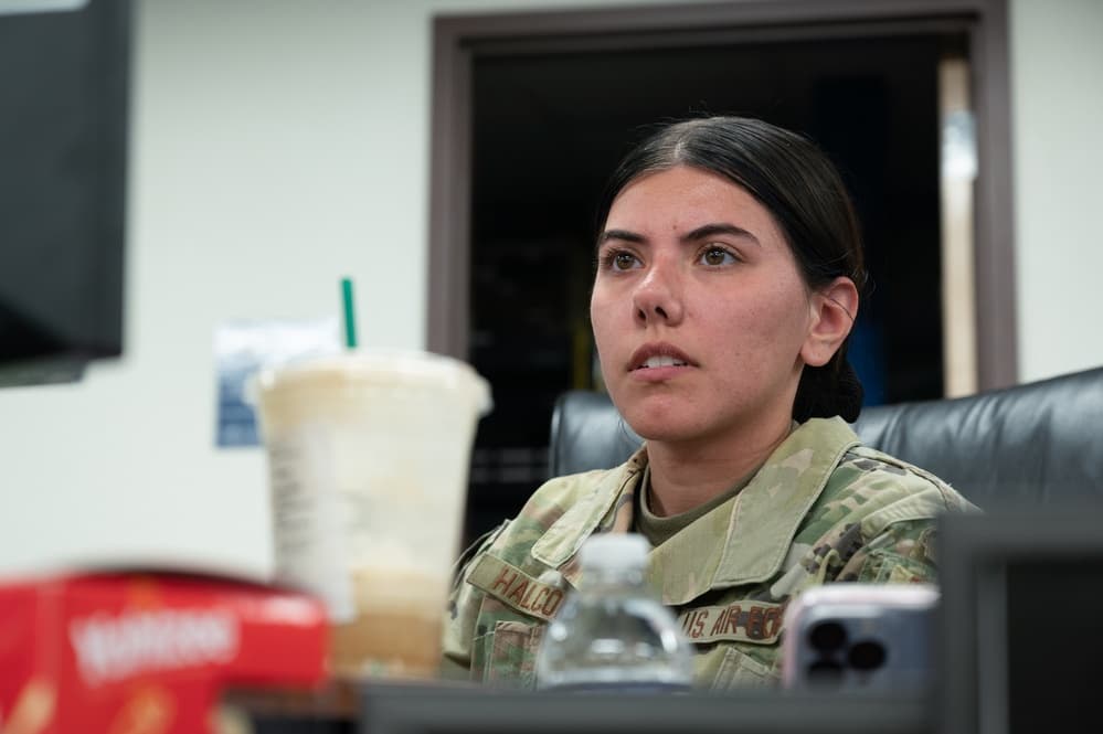 Veteran reviewing DD-214 and separation documents during transition processing