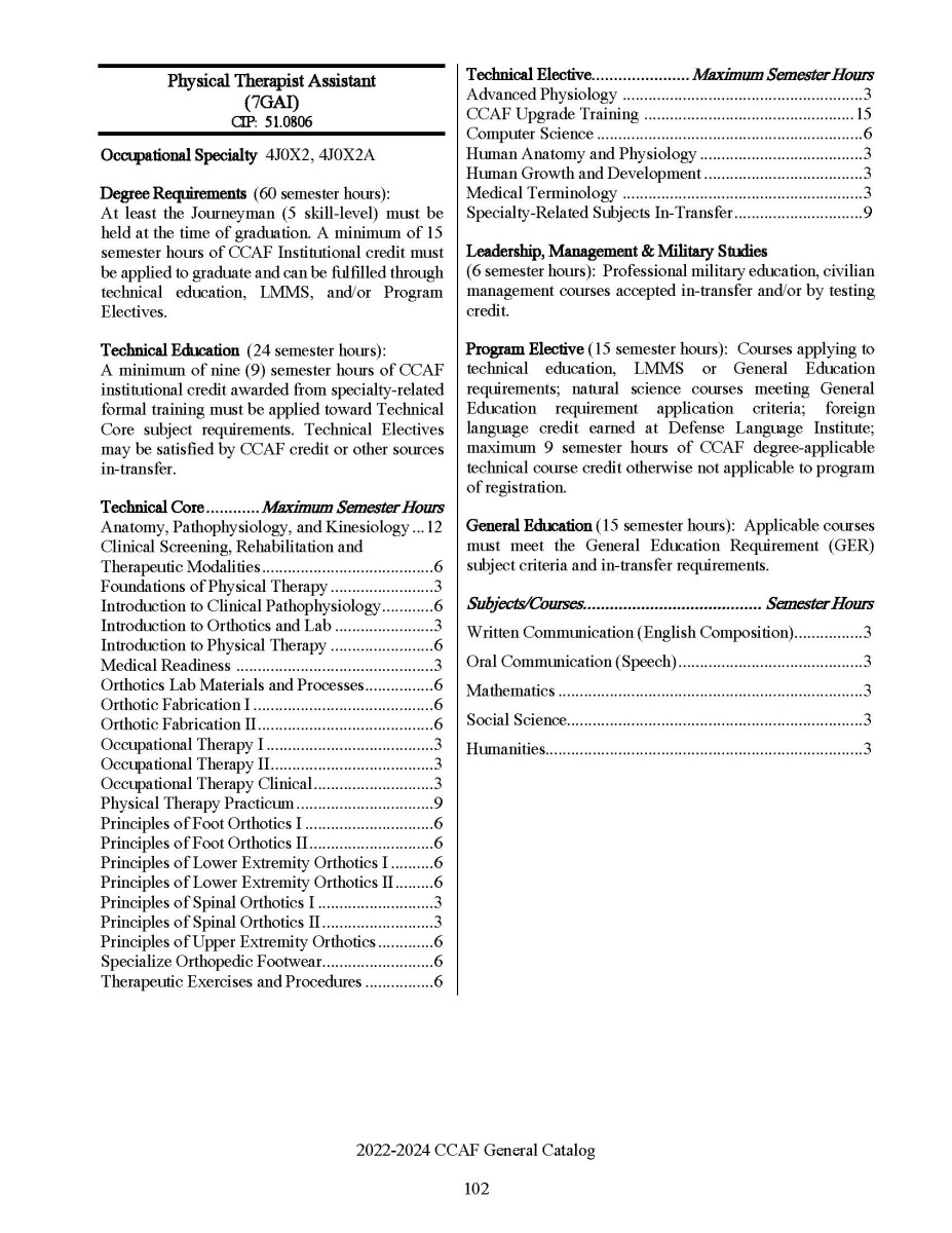 Physical Therapist Assistant